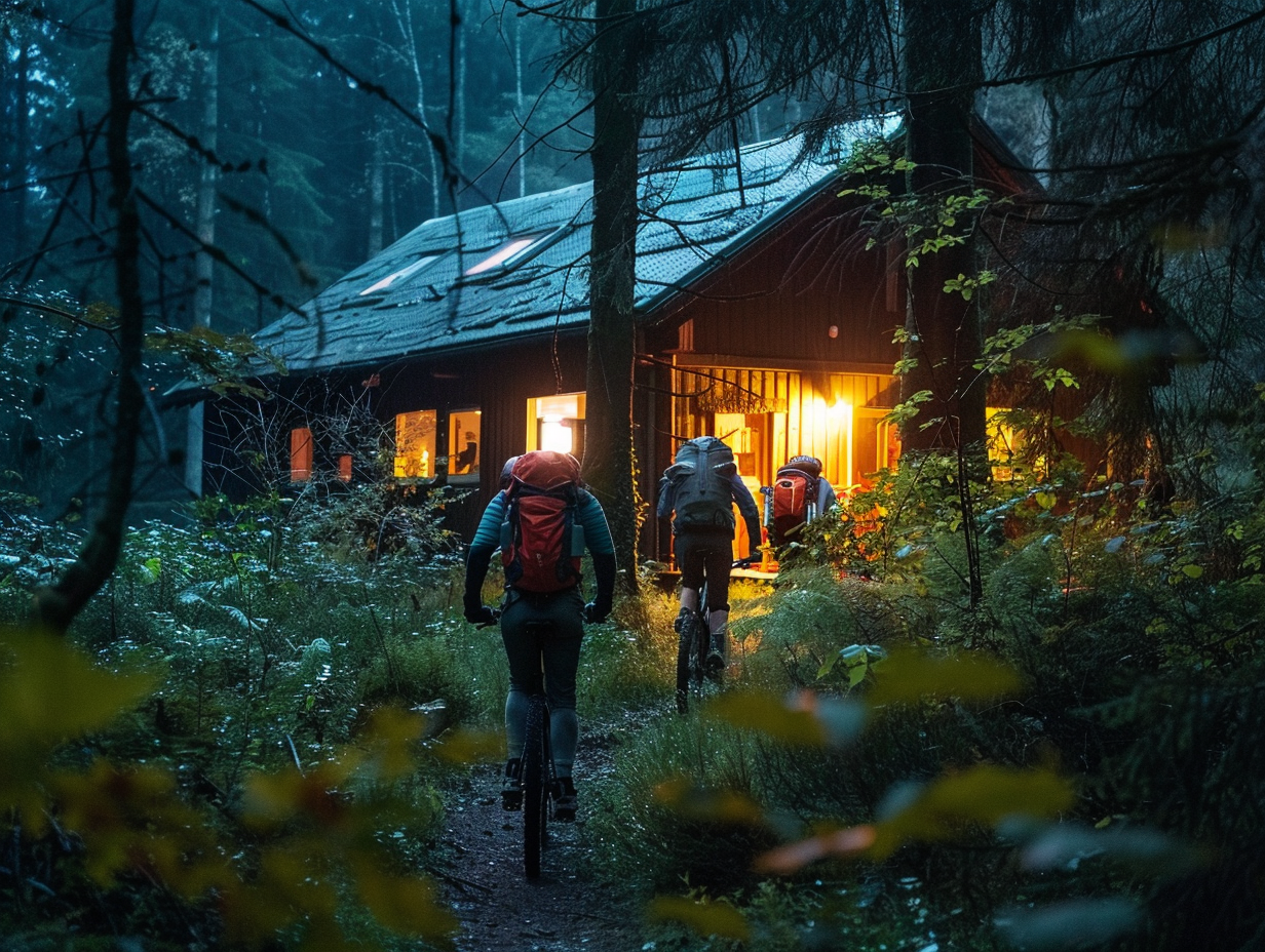 Lost Ride teaser with a mountain lodge